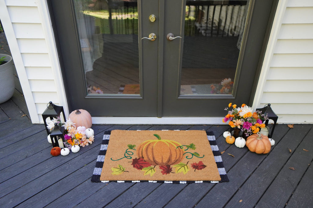 Fall Nature's Bounty Pumpkin Doormat