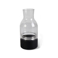 Clear Glass Vases with Painted Black Bottom