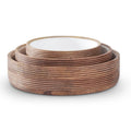 Mango Wood Bowls with White Center