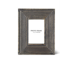 Groove Carved Black Wood Photo Frames