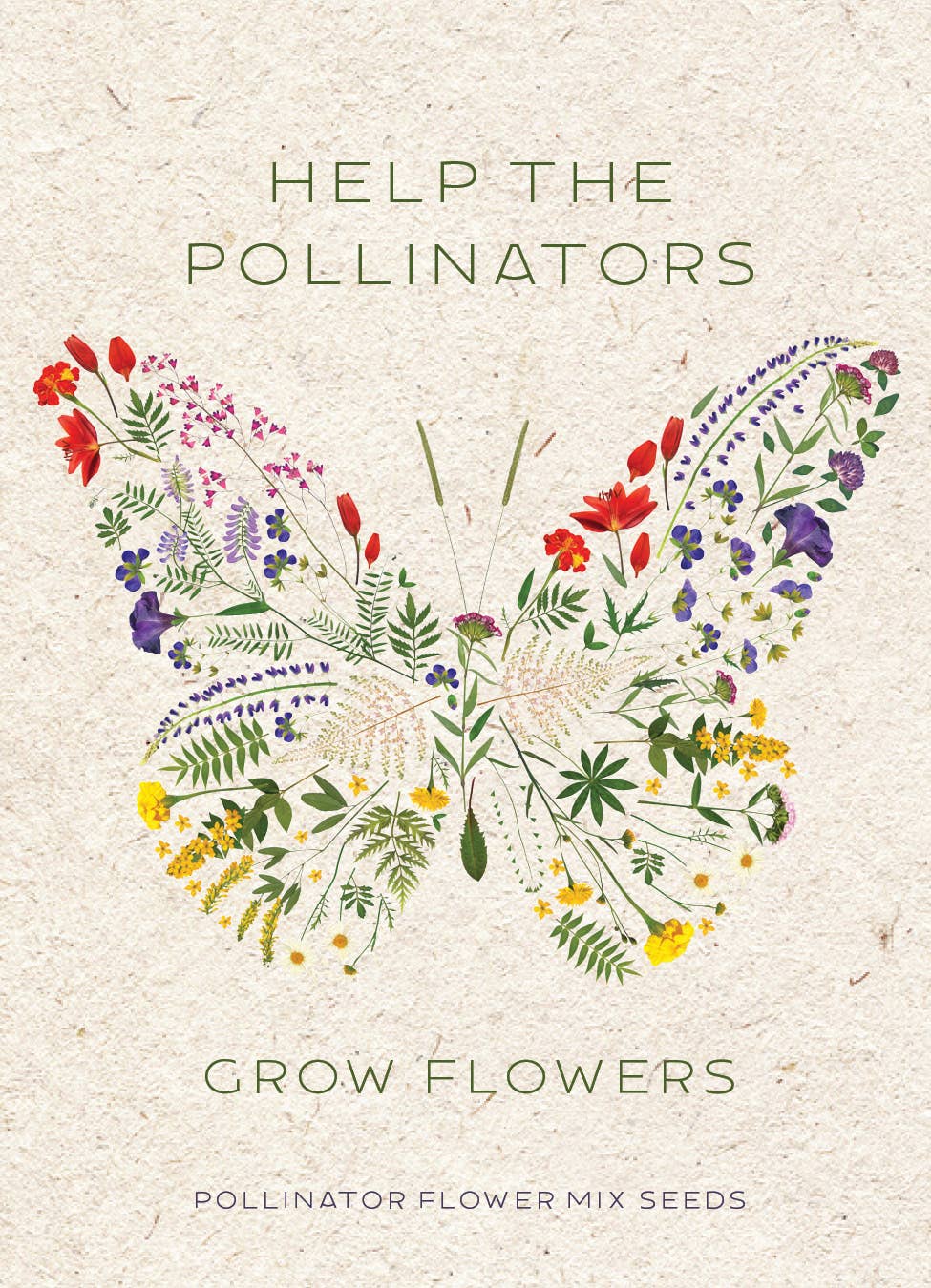 Help Pollinators Kraft Butterfly Pollinator Wildflower Mix