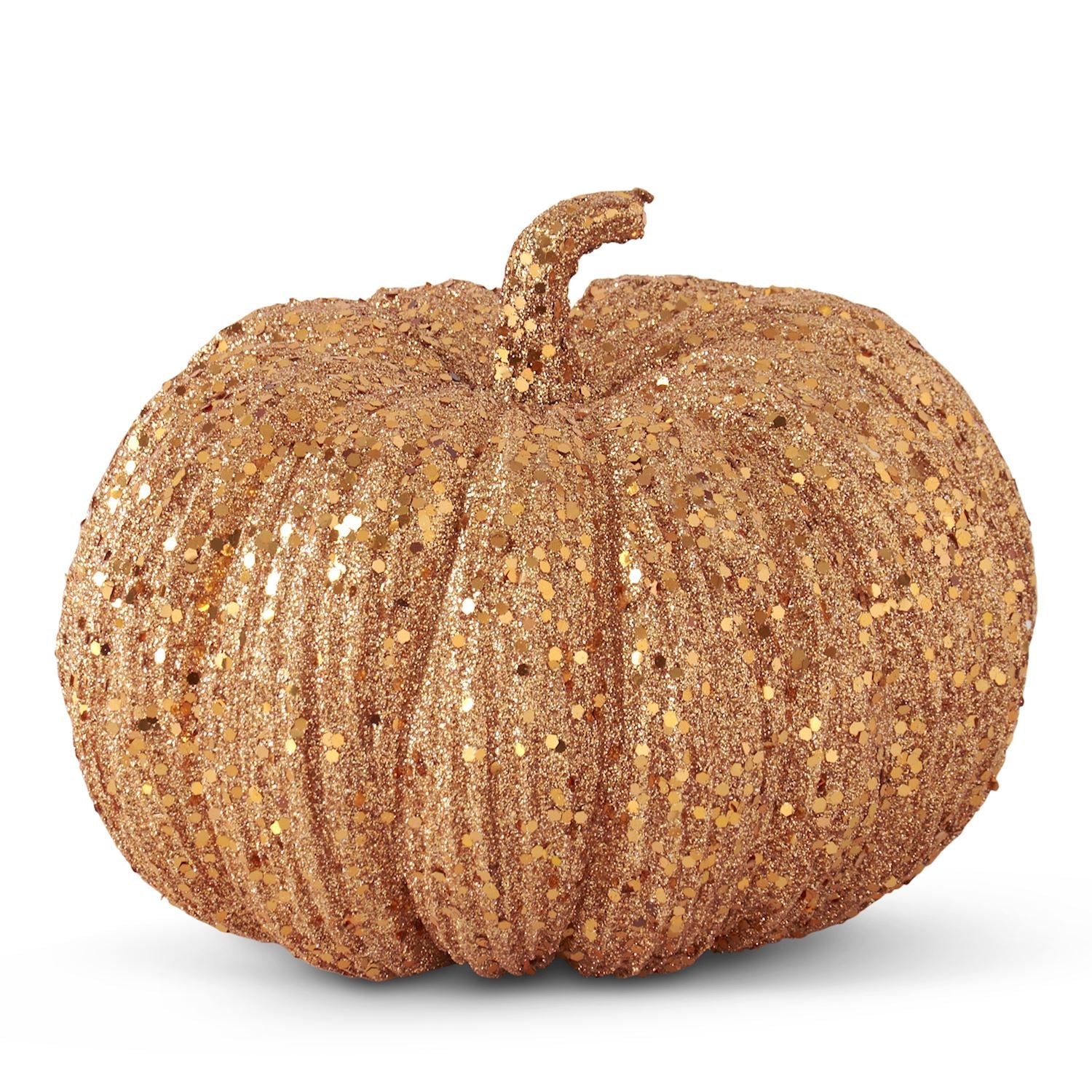 Orange Glitter & Sequin Pumpkin