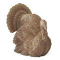12 Inch Brown & Cream Resin Turkey
