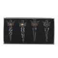 Glass Angel Icicle Ornaments Gift Box of 4