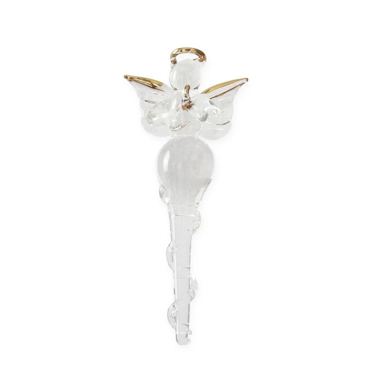 Glass Angel Icicle Ornaments Gift Box of 4