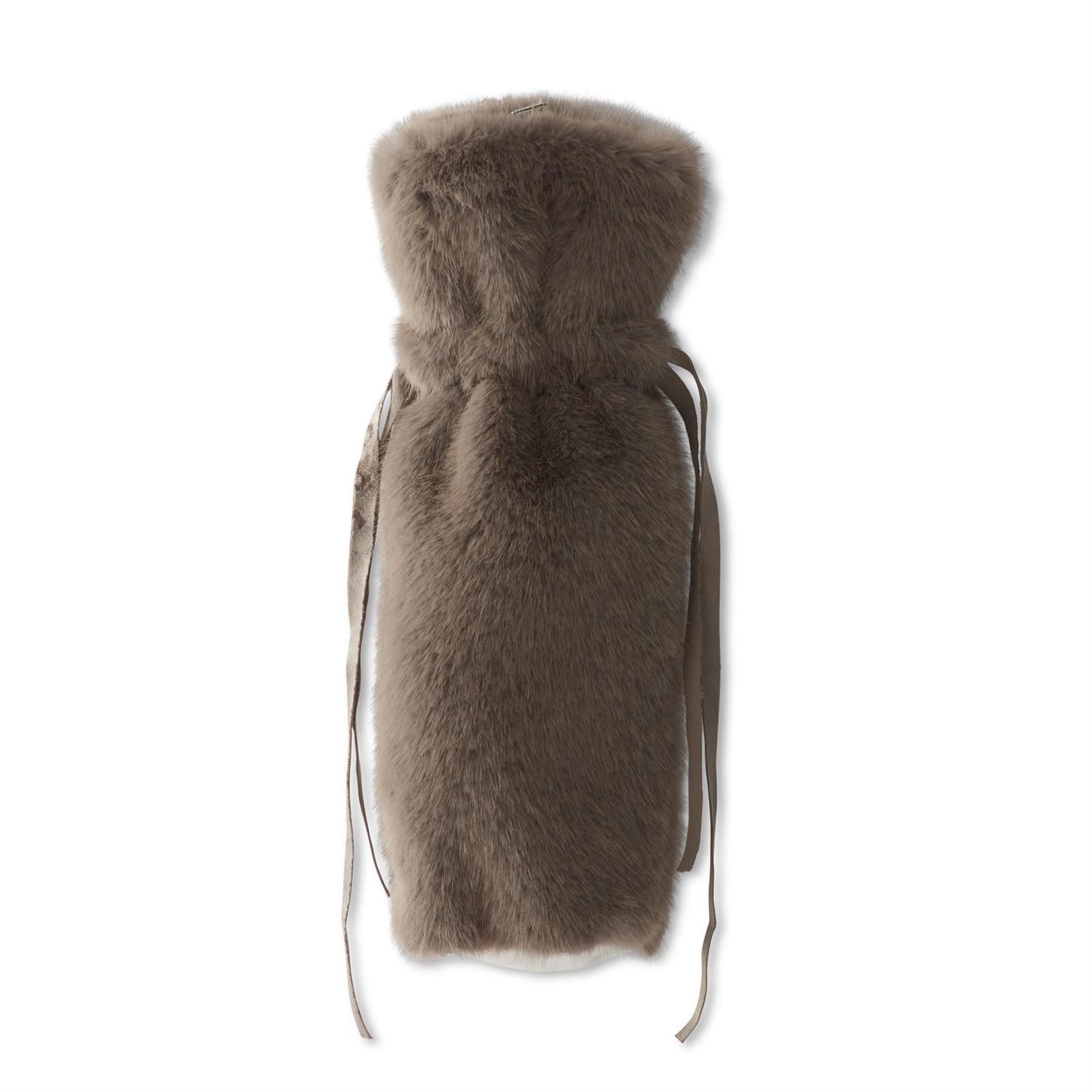 Festive Fur Wine Bag