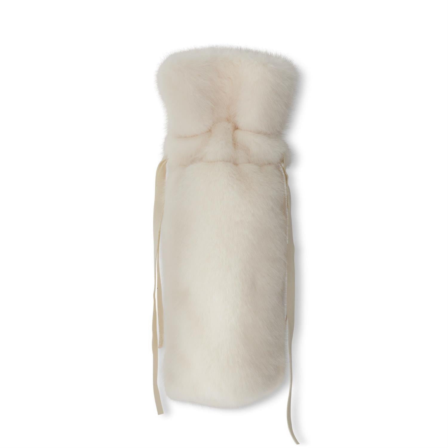 Festive Fur Wine Bag