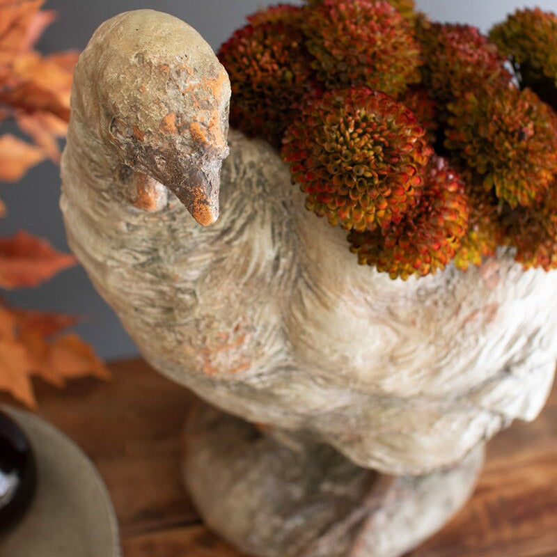 Faux Concrete Turkey Planter