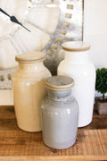 Large Ceramic Jar with Lid