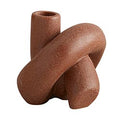 Knot Shaped Ceramic Candleholder