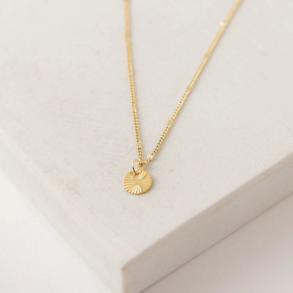 Everly Circle Gold Necklace