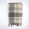 Brushed Cotton Flannel Plaid Throw Blanket