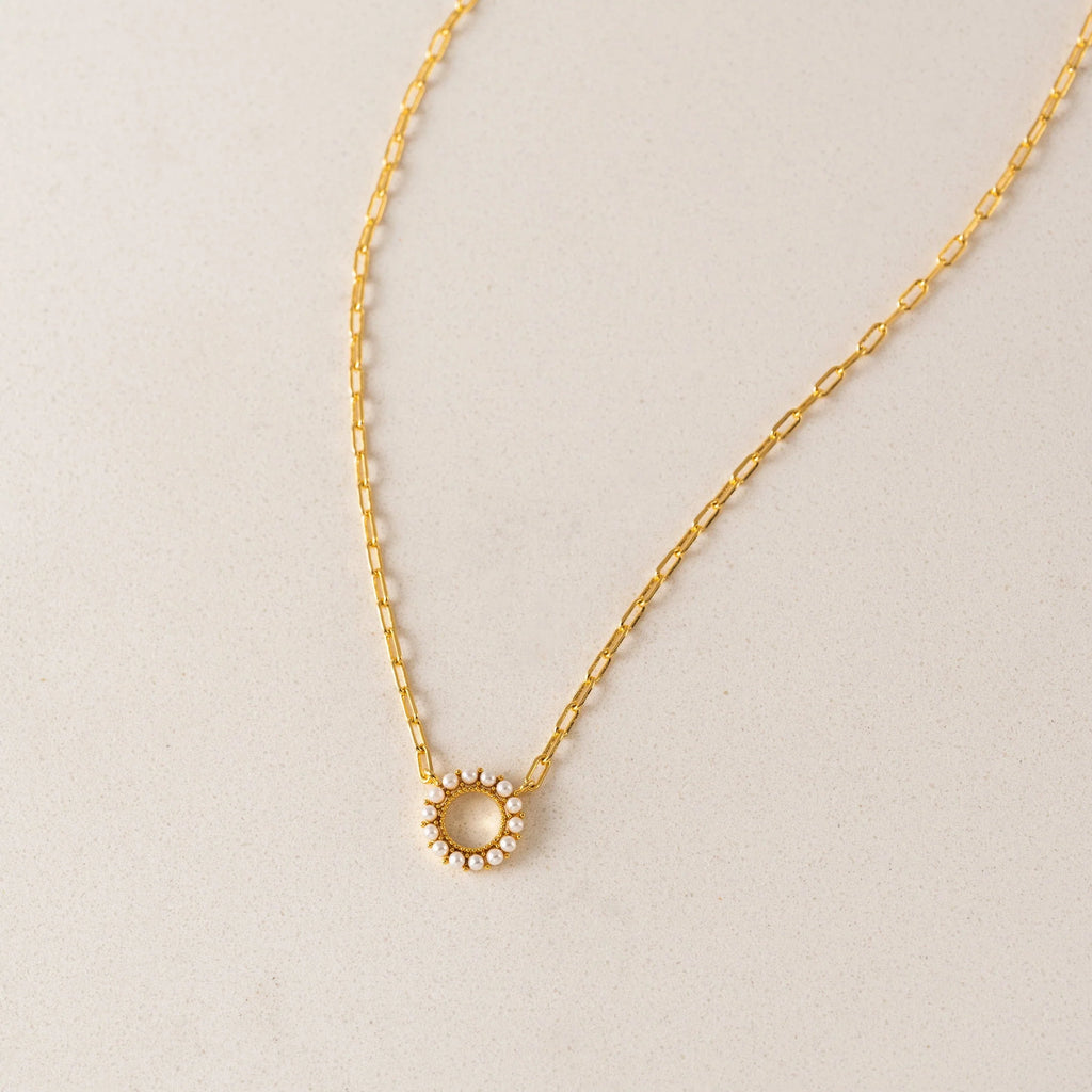 Kismet Gold Pearl Necklace