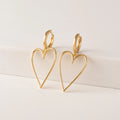Lovestruck Heart Hoop Gold Earrings Pair