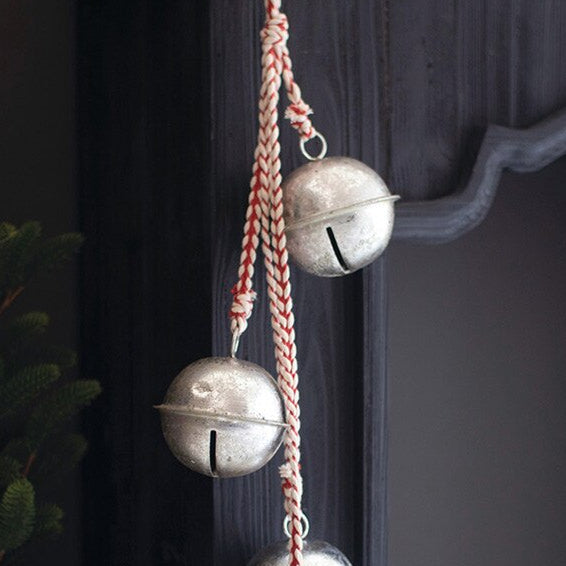 Antique Silver Jingle Bell Cluster