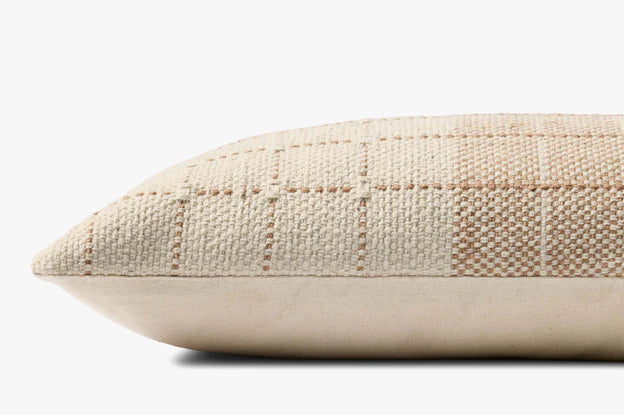Natural and Rust Lumbar Pillow by Loloi
