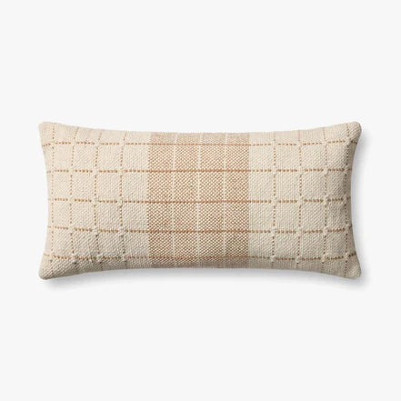 Natural and Rust Lumbar Pillow by Loloi