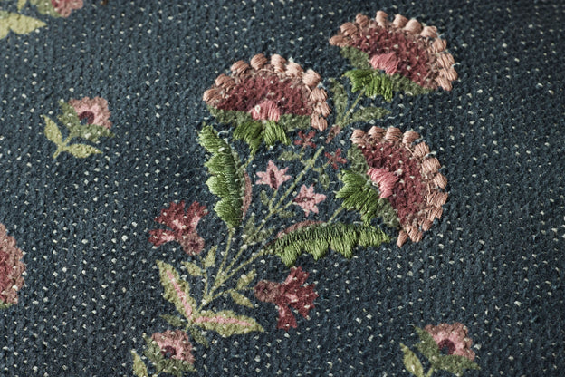Marigold Blue Multi Flange Lumbar Pillow by Loloi