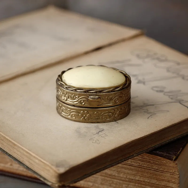 Decorative Brass Pill Box