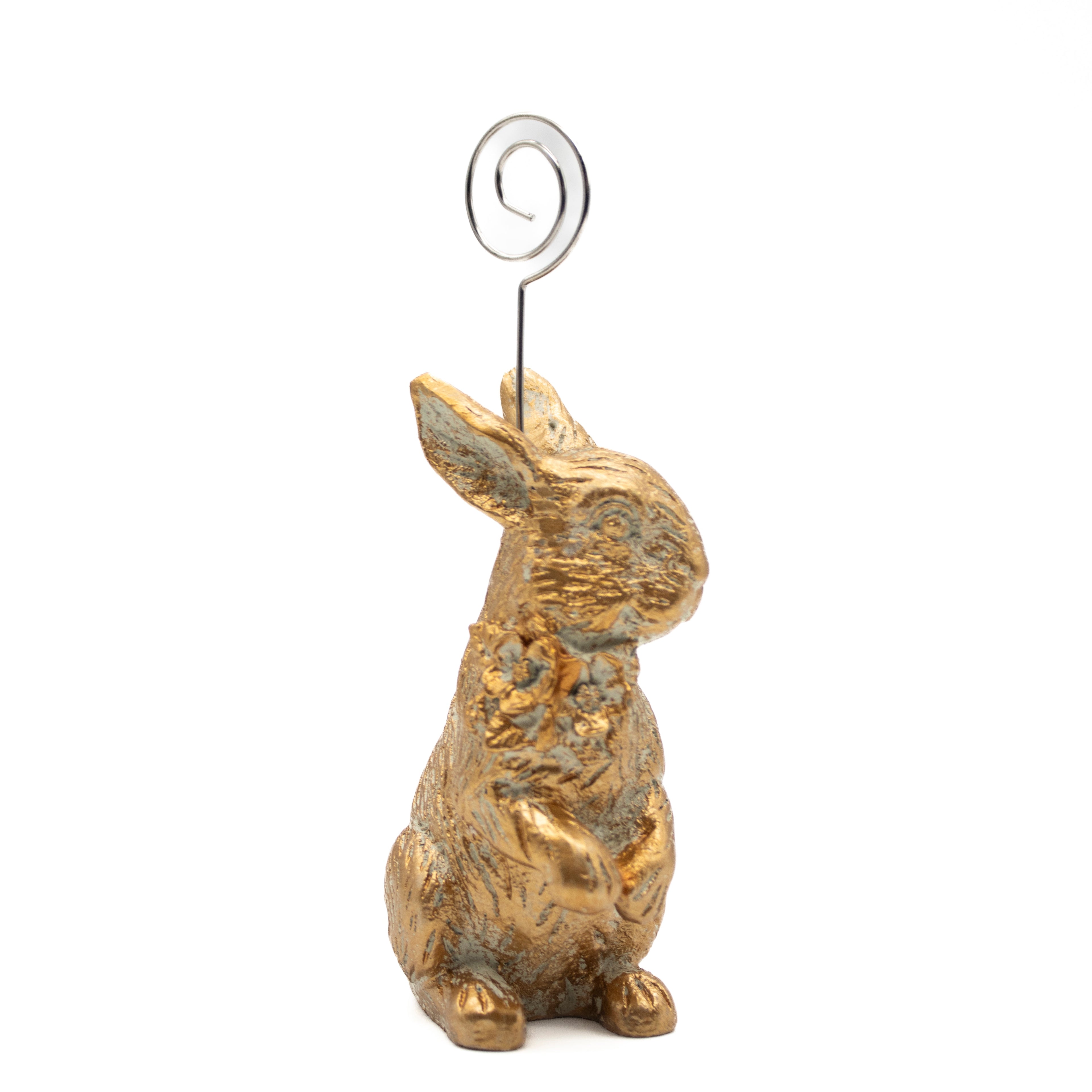 Bunny Place Card Holder | Gold Resin