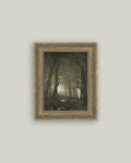 Peeking Ghost Framed Antique Style Art