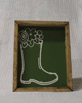 Green Framed Artwork