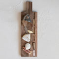 Mango Wood Cheese Cutting Board w/ Handle & Cheese Utensils