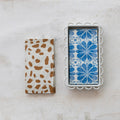 Decorative Scalloped Stoneware Napkin Holder | White