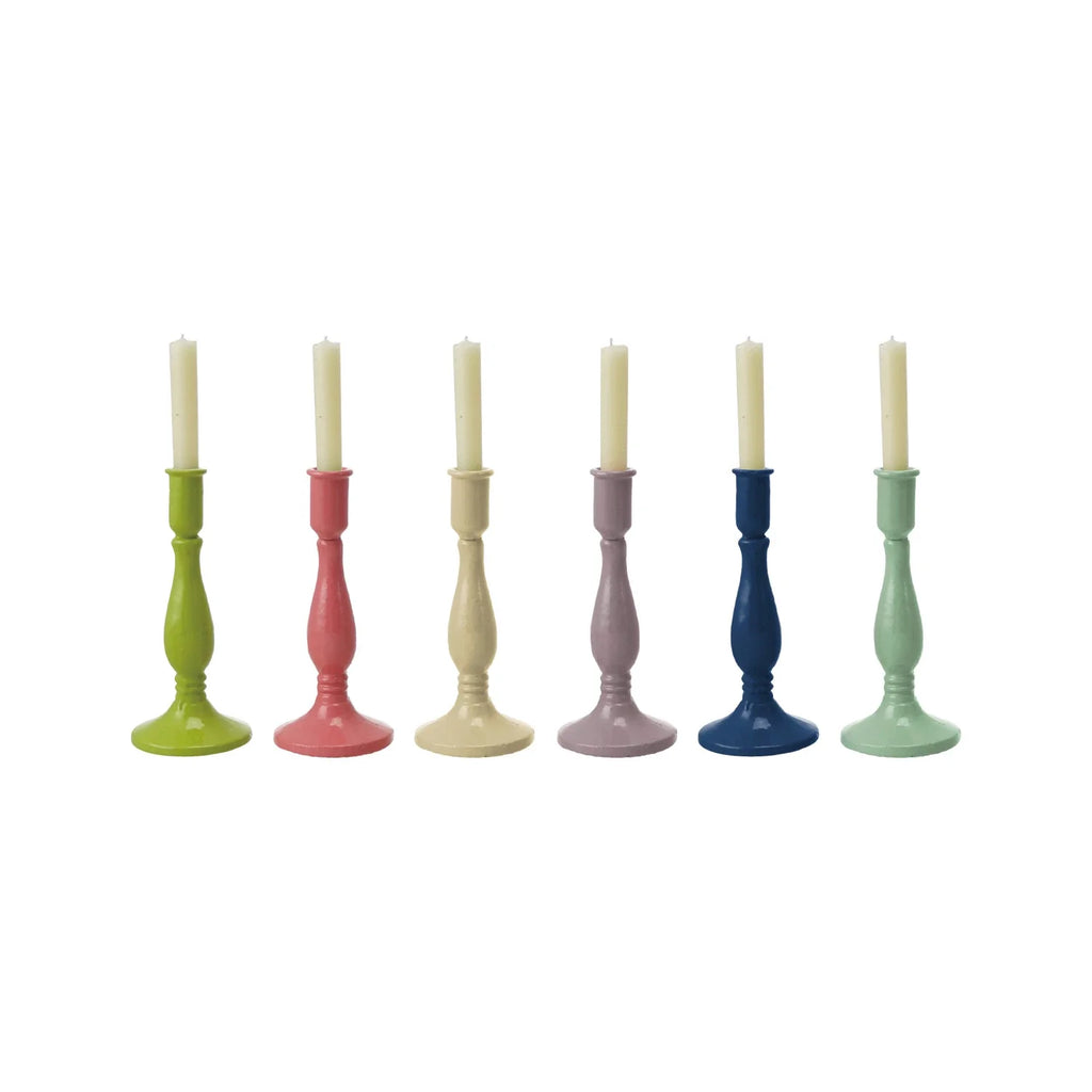 Colorful Cast Iron Thin Taper Holder