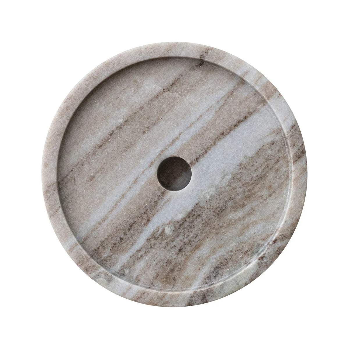 Marble Candle Holder Glass Hurricane | Taper or Pillar
