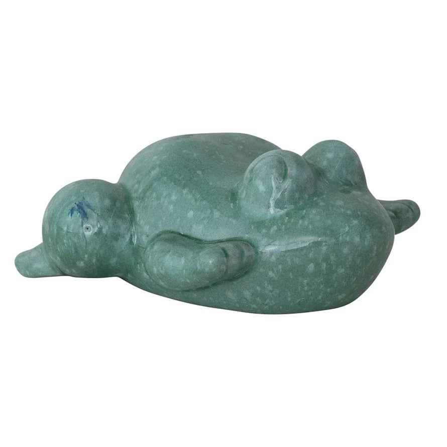 Floating Ceramic Frog | Aqua