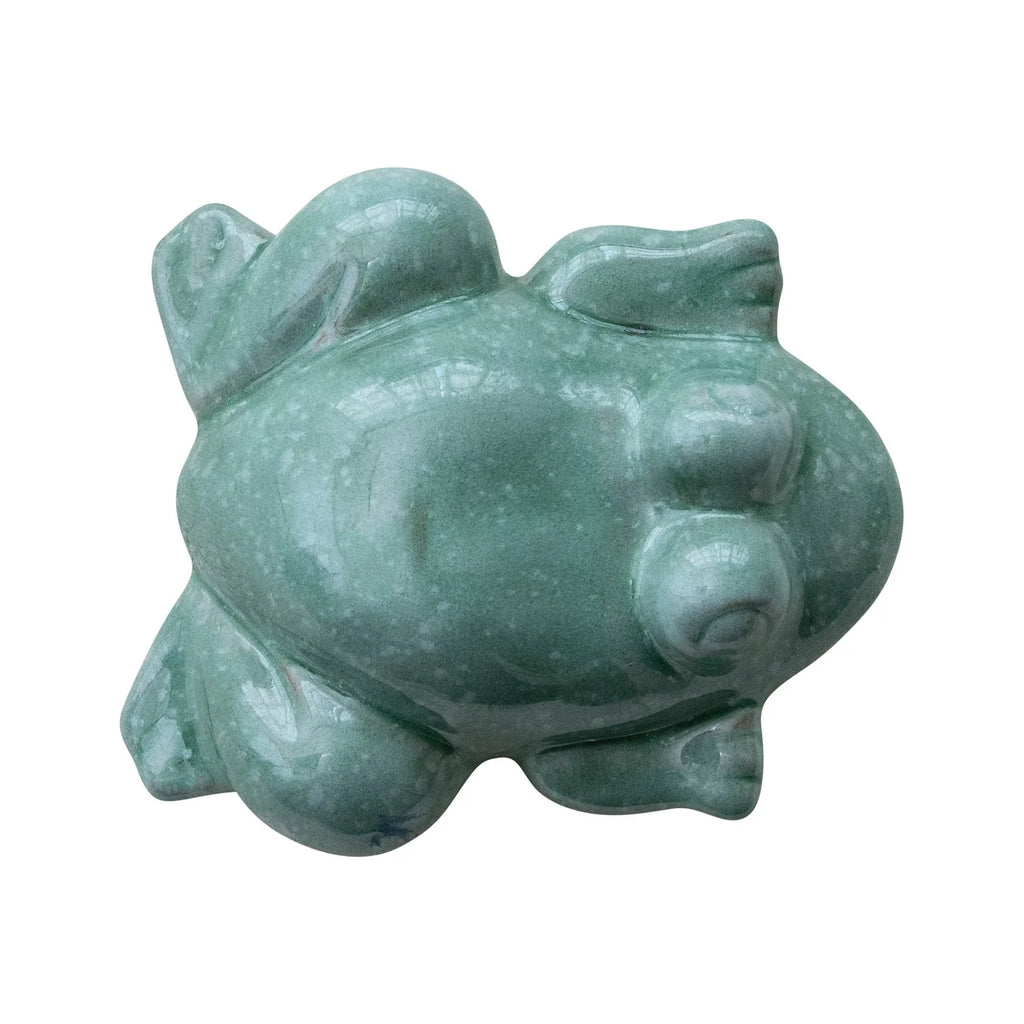 Floating Ceramic Frog | Aqua