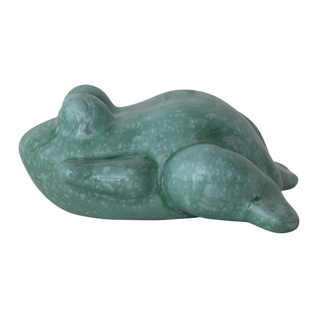 Floating Ceramic Frog | Aqua