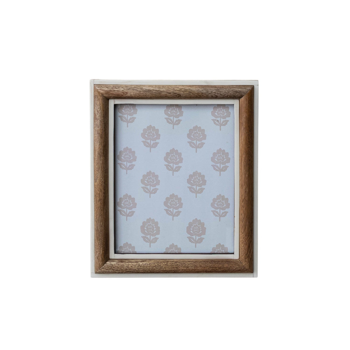 Ivory Resin & Mango Wood Photo Frame