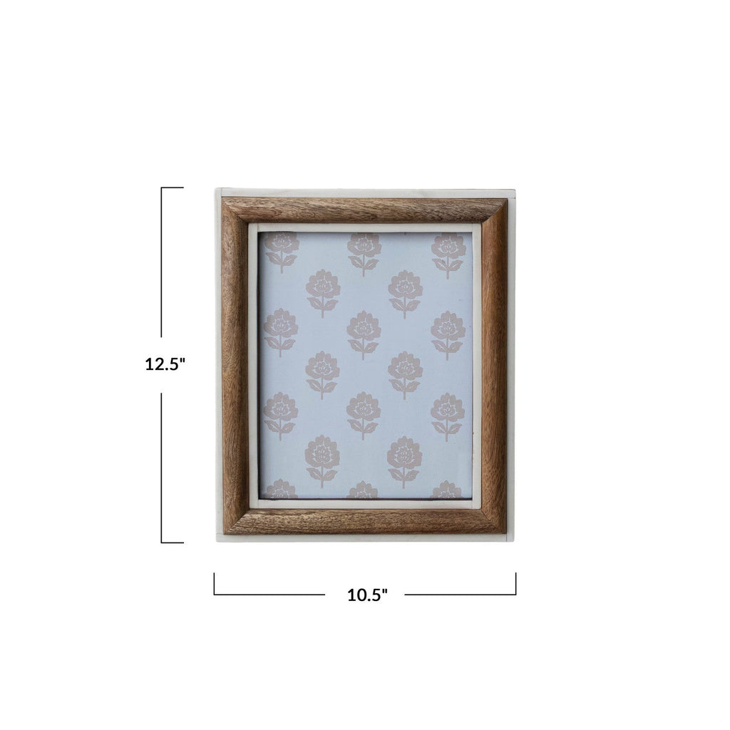 Ivory Resin & Mango Wood Photo Frame