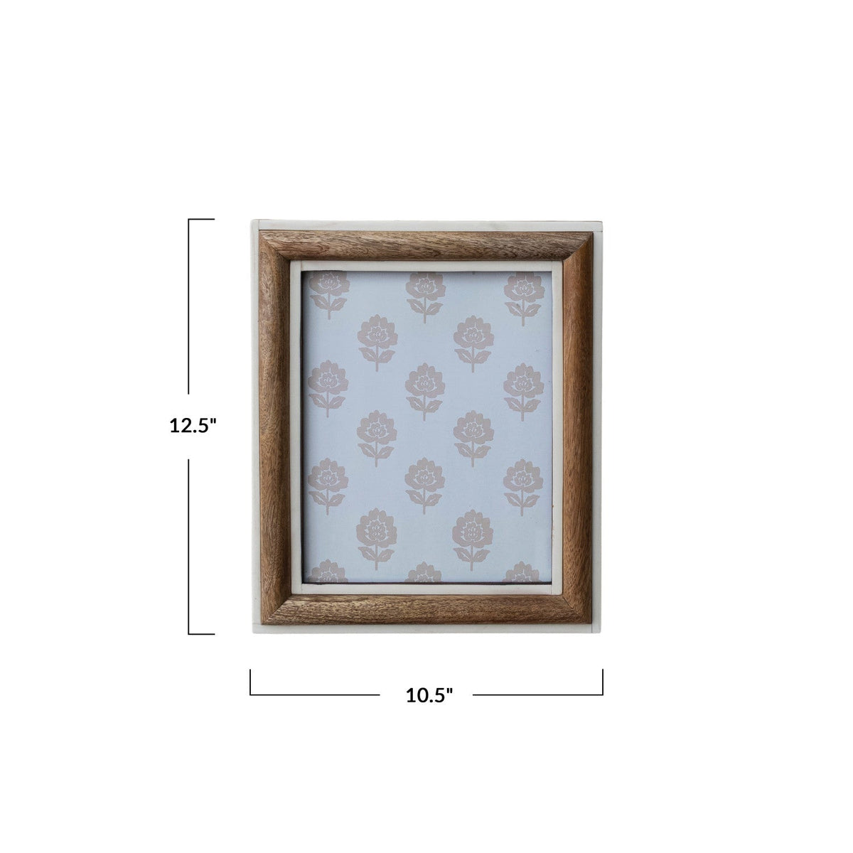 Ivory Resin & Mango Wood Photo Frame