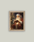 Classic Santa Framed Antique Art