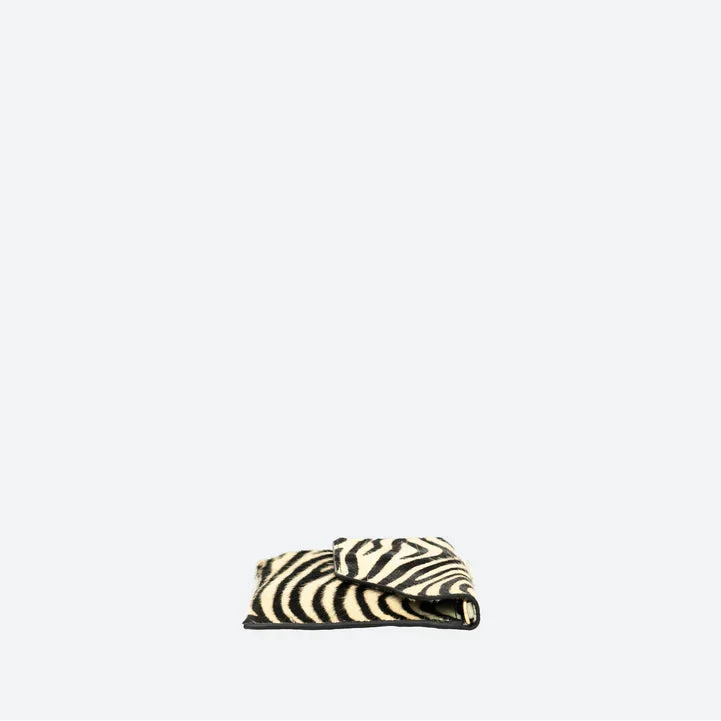 Faux Animal Print Crossbody Clutch